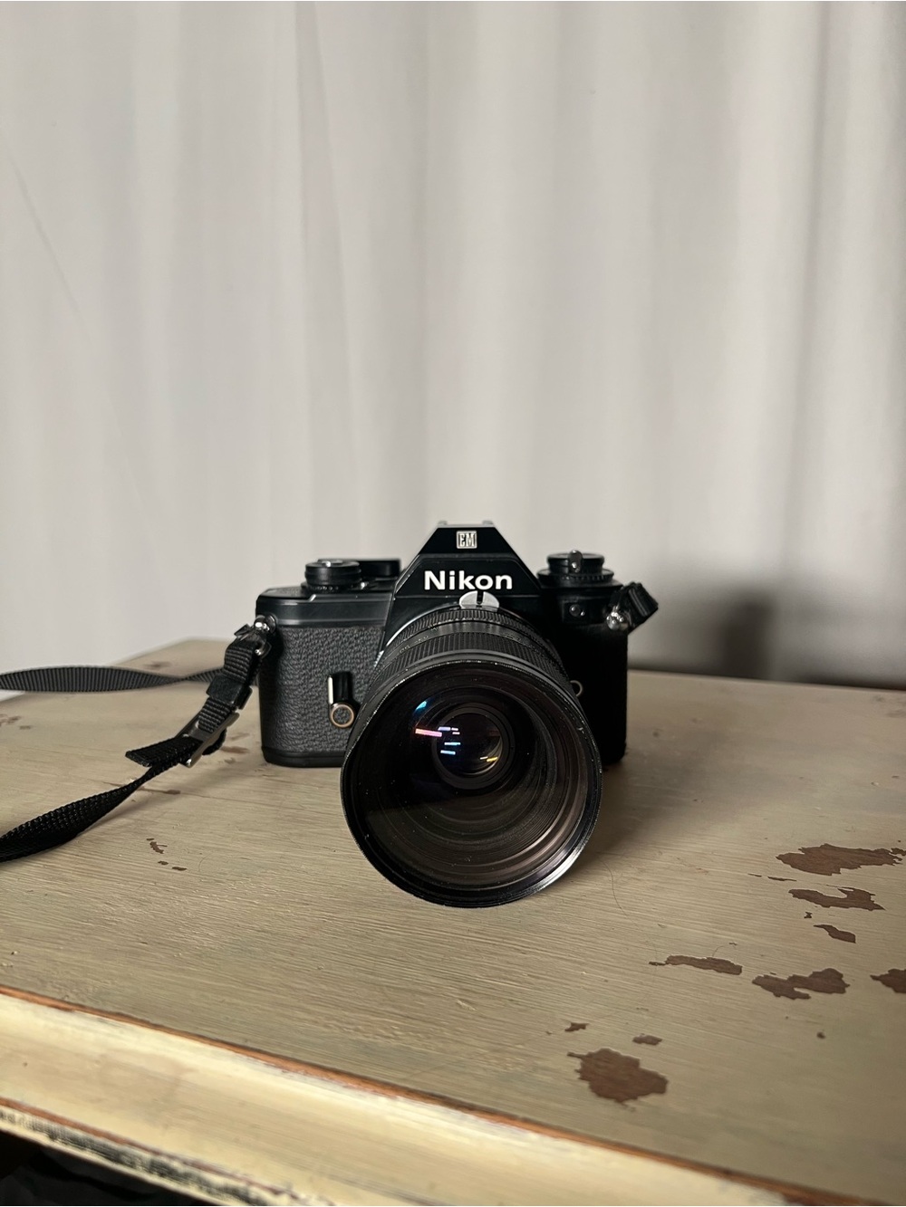 Nikon em 35mm camera with tamron lens